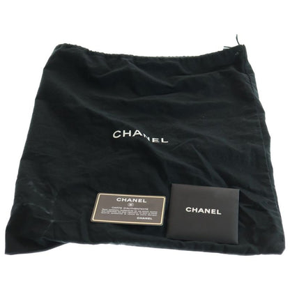 Chanel Cambon Line Small Quilted Tote Handbag Mini Bag White And Black Leather