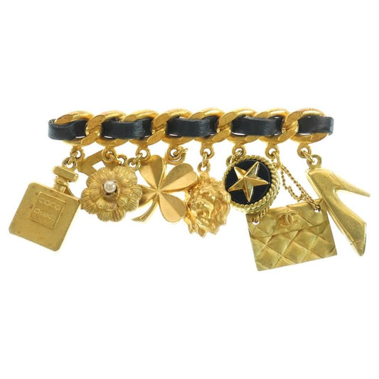 Chanel Coco Mark / Matelasse / Fragrance / Clover / Heel Icon Brooch With 8