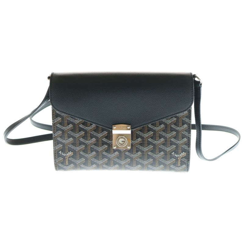 Goyard Sheeple Pouch Wallet Shoulder Bag Black