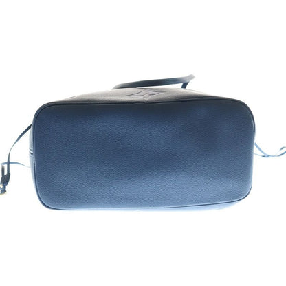 Louis Vuitton Monogram Empreinte Neverfull Tote Handbag Blue Leather M46514