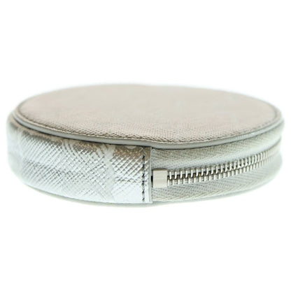 Celine Triomphe Coin Case Wallet Silver