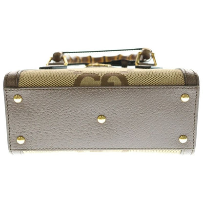 Gucci Diana Jumbo GG 2WAY Handbag Shoulder Bag Canvas And Leather 655661