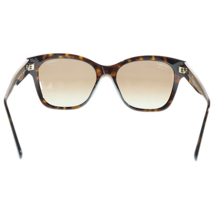 Chanel Coco Mark Pearl Temple Square Frame Colored Lens Sunglasses Eyewear