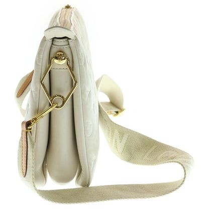 Louis Vuitton Monogram Embossed Coussin PM Shoulder Bag Succotch White Leather