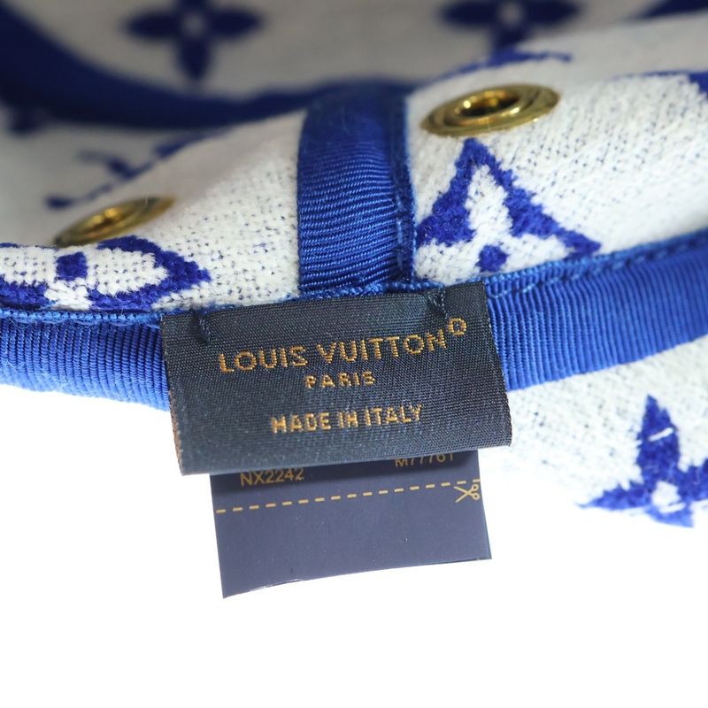 Louis Vuitton Monogram Chapeau LV Match Hat Bucket Hat Blue And White M77761