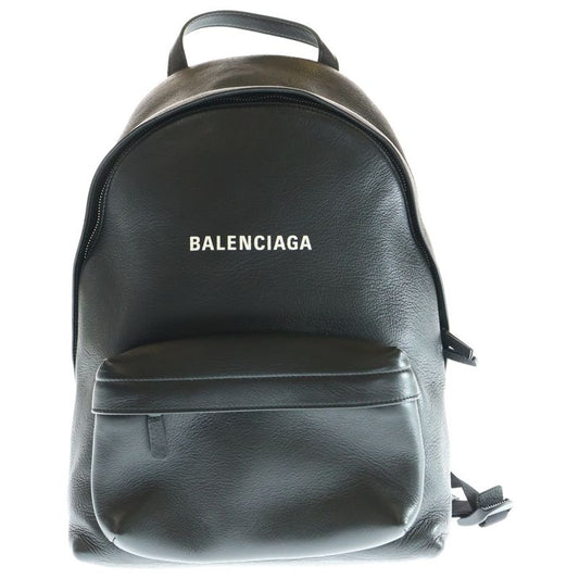 Balenciaga Everyday Backpack Sac Black Leather 552379 Silver Hardware