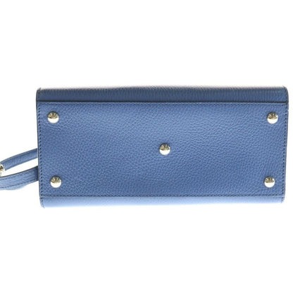 Gucci Interlocking G Soho 2WAY Bag Handbag Shoulder Bag Mini Tote Leather Blue
