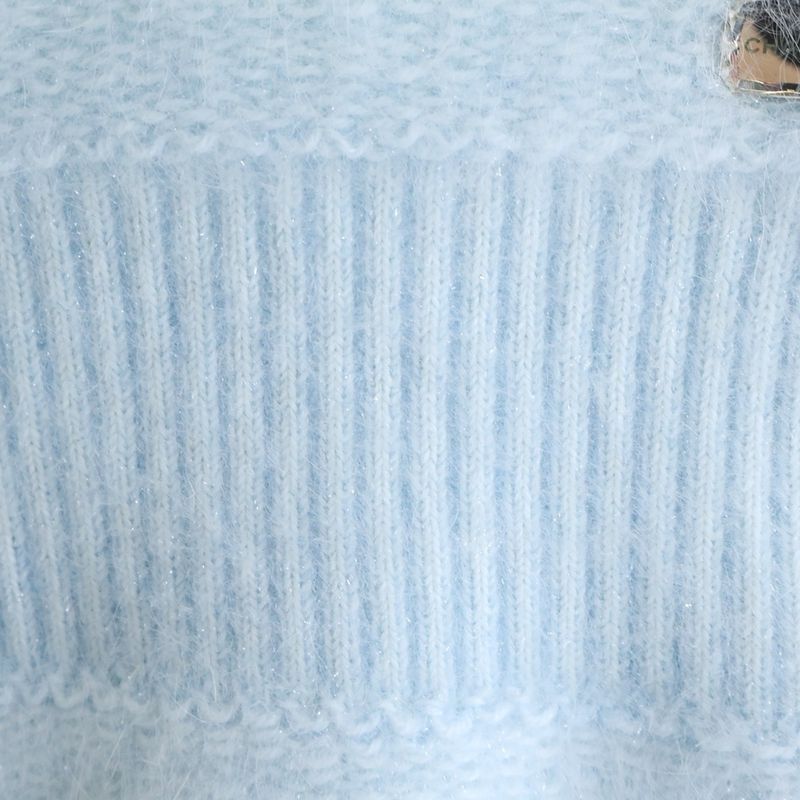 Chanel Knit One Peace Crew Neck Knit Sweater Knit Dress White Women P39908k02861