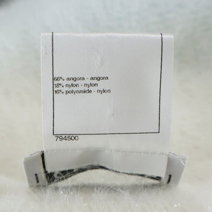 Chanel Knit One Peace Crew Neck Knit Sweater Knit Dress White Women P39908k02861