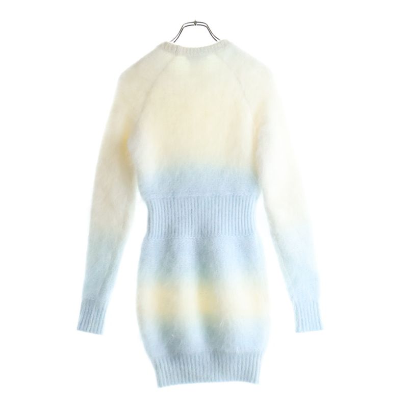 Chanel Knit One Peace Crew Neck Knit Sweater Knit Dress White Women P39908k02861