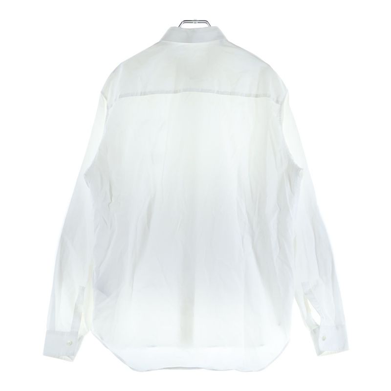 DIOR Sequined Logo Cotton Long Sleeve Shirt White 933c538a1581