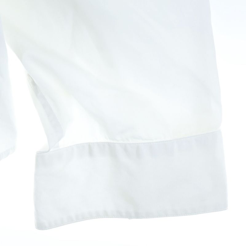 DIOR Sequined Logo Cotton Long Sleeve Shirt White 933c538a1581