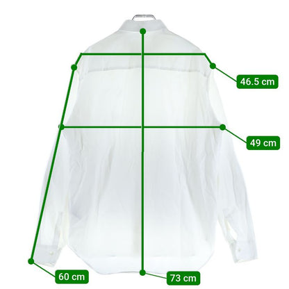 DIOR Sequined Logo Cotton Long Sleeve Shirt White 933c538a1581