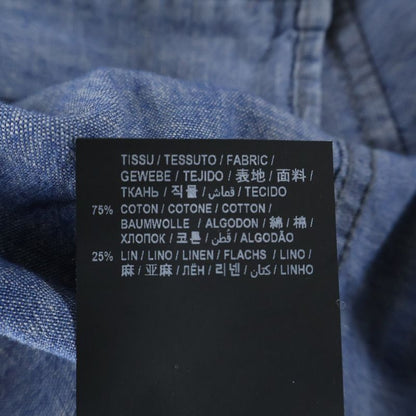 Saint Laurent Paris Western Denim Long-sleeved Shirt Indigo 597059