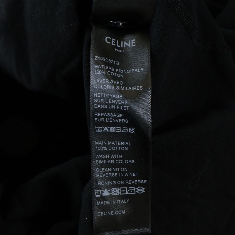 Celine BOY DOLL Boy Doll Rhinestone Logo Short Sleeves T-shirt Cut And Sewn