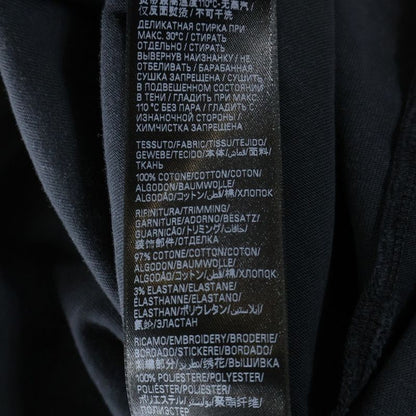 Balenciaga 24AW Large Fit Back Logo Damaged Long Sleeve T-shirt Long Tee Black