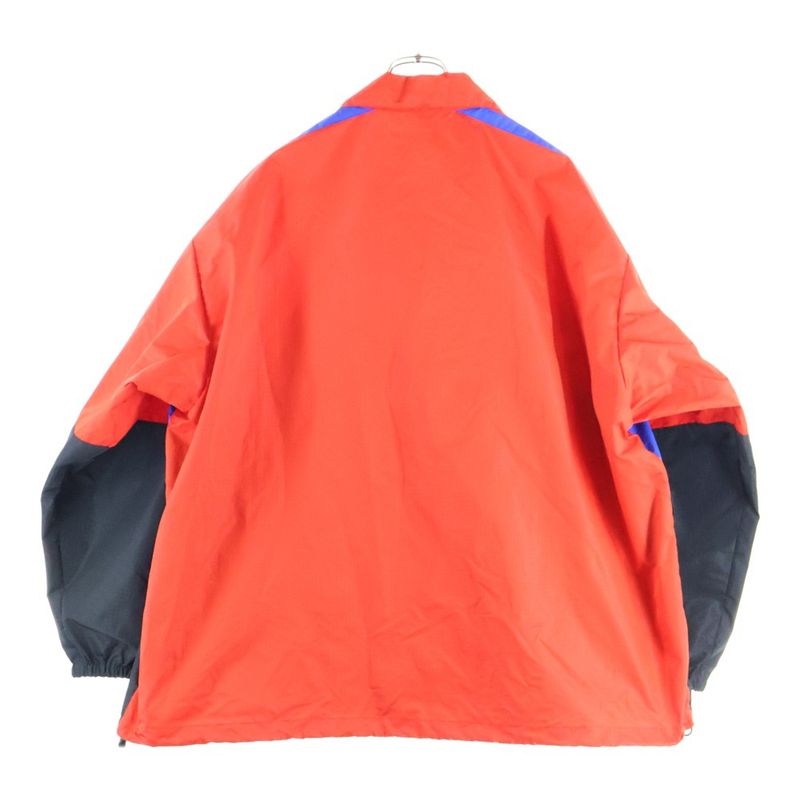 Balenciaga Zip Up Logo Jacket Zip Up Logo Nylon Jacket Poplin Jacket Blue/red