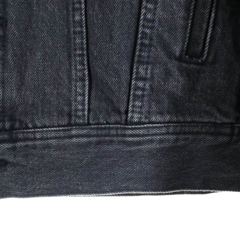 Celine Hood Logo Printed Trucker Jacket Black 2q472947f