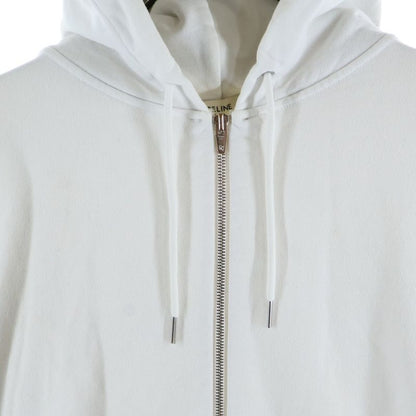 Celine 21AW Back Logo Print Loose Zip-up Hoodie White 2y496052h