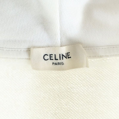 Celine 21AW Back Logo Print Loose Zip-up Hoodie White 2y496052h