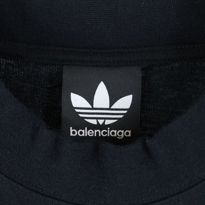 Balenciaga X Adidas Trefoil Logo Print 3-stripe Line Short-sleeved T-shirt Cut