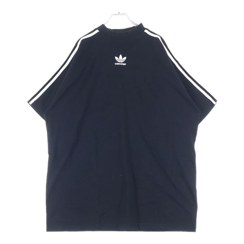 Balenciaga X Adidas Trefoil Logo Print 3-stripe Line Short-sleeved T-shirt Cut