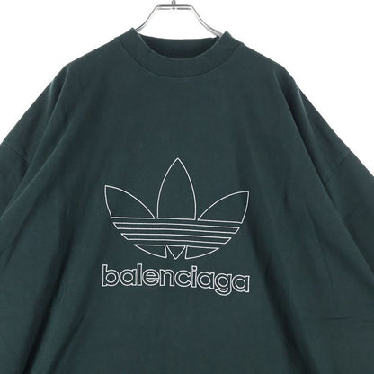 Balenciaga X Adidas Trefoil Logo Embroidery Crew Neck Oversized Short Sleeved