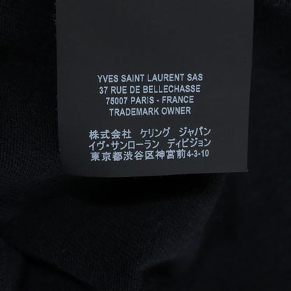 Saint Laurent Paris Logo T-shirt Logo Print Short Sleeve T-shirt Black 579020