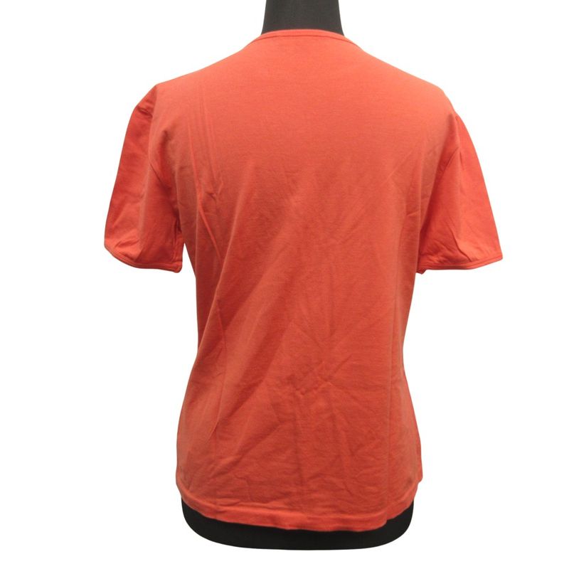 Loewe Logo Embroidery T-Shirt Cut and Sewn Stretch Old Vintage L Pink Red