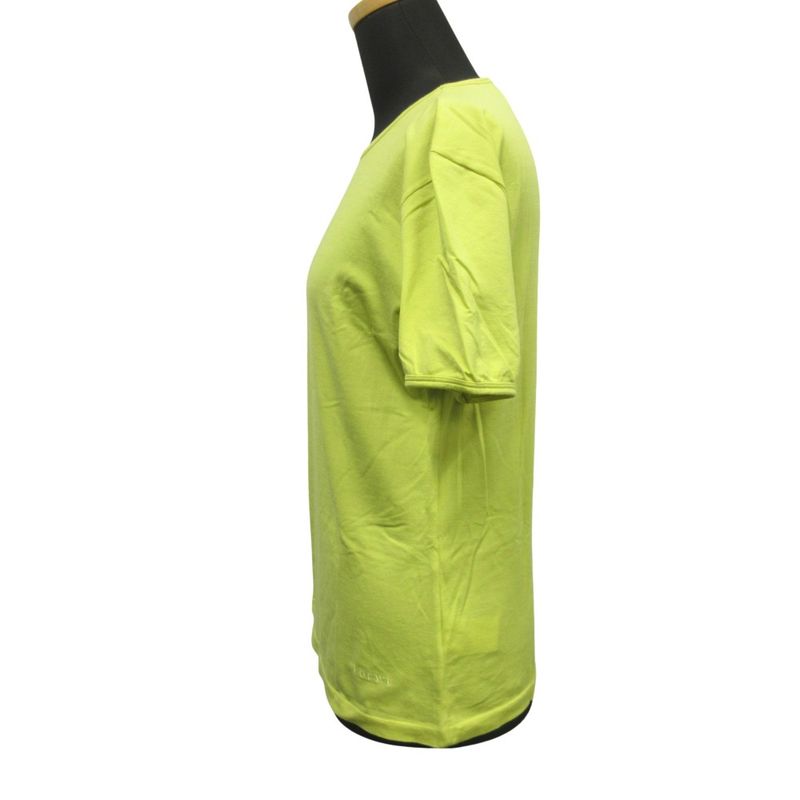 Good Loewe Logo Embroidery T-Shirt Cut and Sewn Stretch Old Vintage Yellow