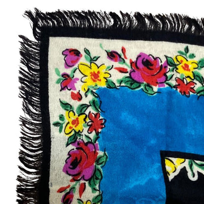 Good Gucci Chevron Flower GG Large Scarf Shawl Multicolor Women Used