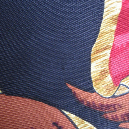 Good Herms Hermes Twill Raine Silk Knit Short Sleeve Polo Shirt Blouse M Size