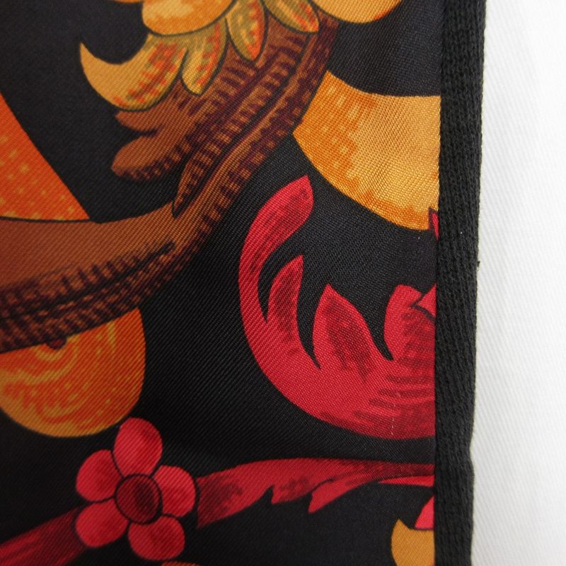 Good Herms Hermes Twill Raine Silk Knit Short Sleeve Polo Shirt Blouse M Size