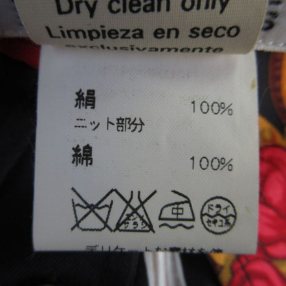 Good Herms Hermes Twill Raine Silk Knit Short Sleeve Polo Shirt Blouse M Size