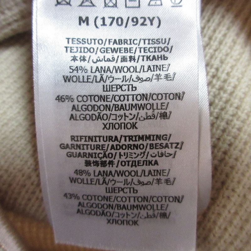 Gucci Michele Period V-Neck Knit Vest 653334 Size M Ivory Women Used