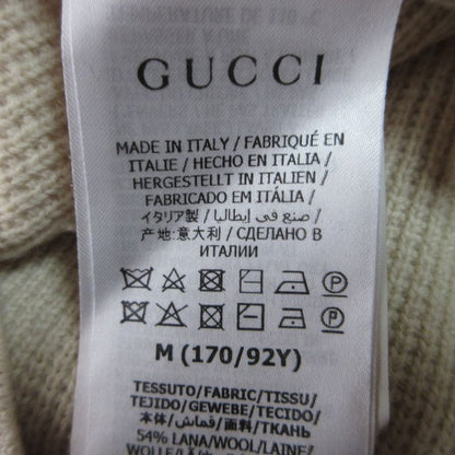 Gucci Michele Period V-Neck Knit Vest 653334 Size M Ivory Women Used