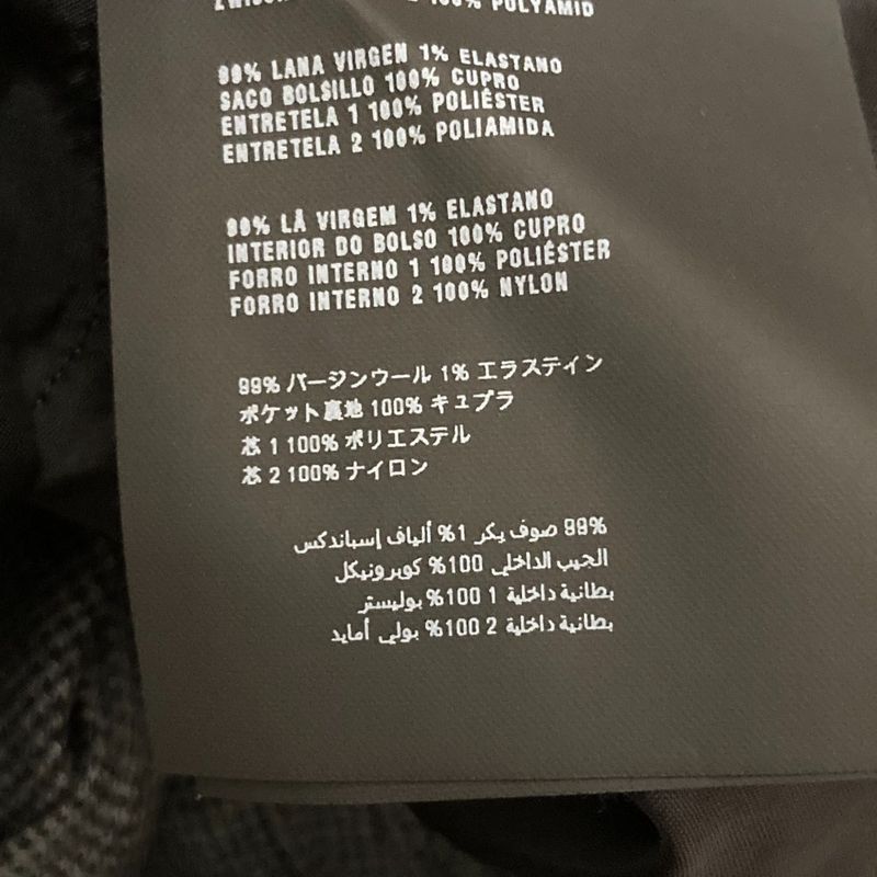 Prada Staggered Wool Slacks Pants Size 38 Gray Ladies Used