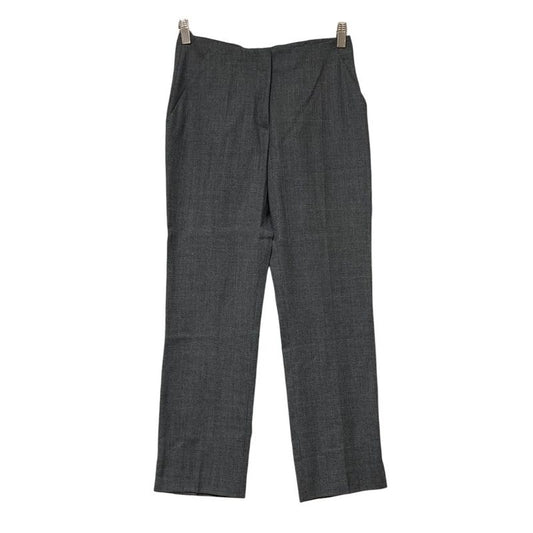 Prada Staggered Wool Slacks Pants Size 38 Gray Ladies Used
