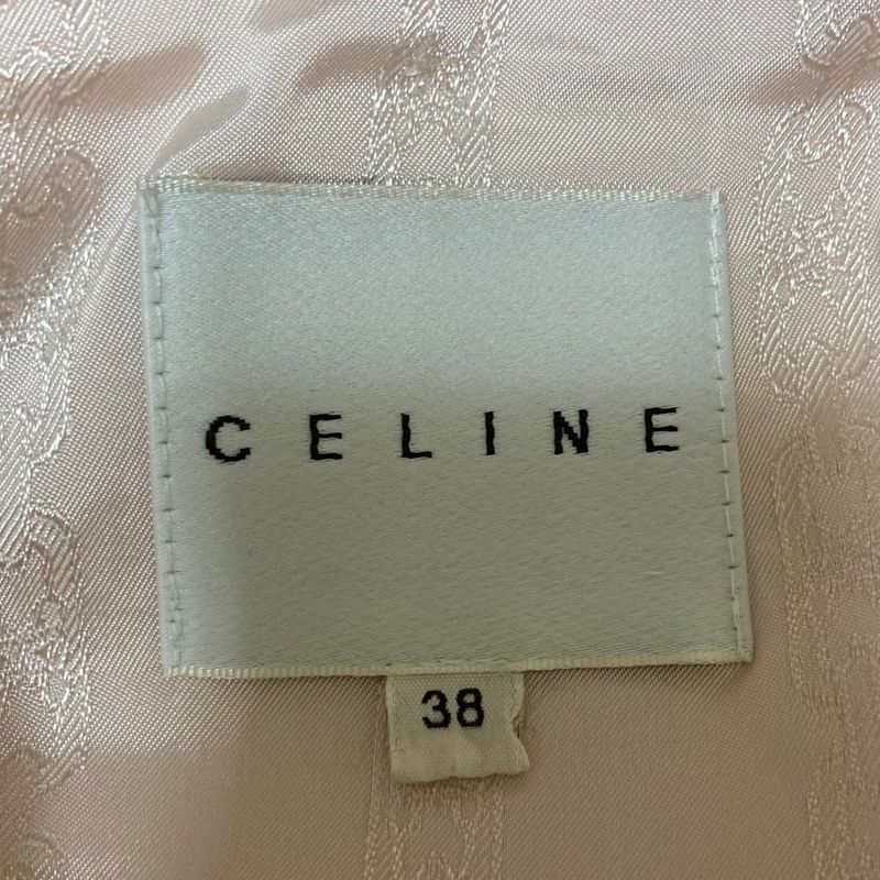 Celine Single Trench Coat Size 38 Light Pink Ladies Used