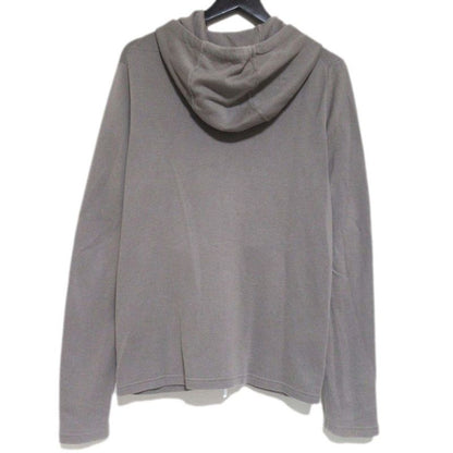 Hermes Cotton Cashmere Blend Zip Up Knit Hoodie Size S Gray Men's Used