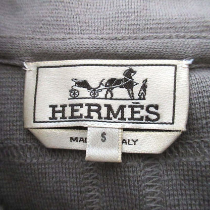 Hermes Cotton Cashmere Blend Zip Up Knit Hoodie Size S Gray Men's Used