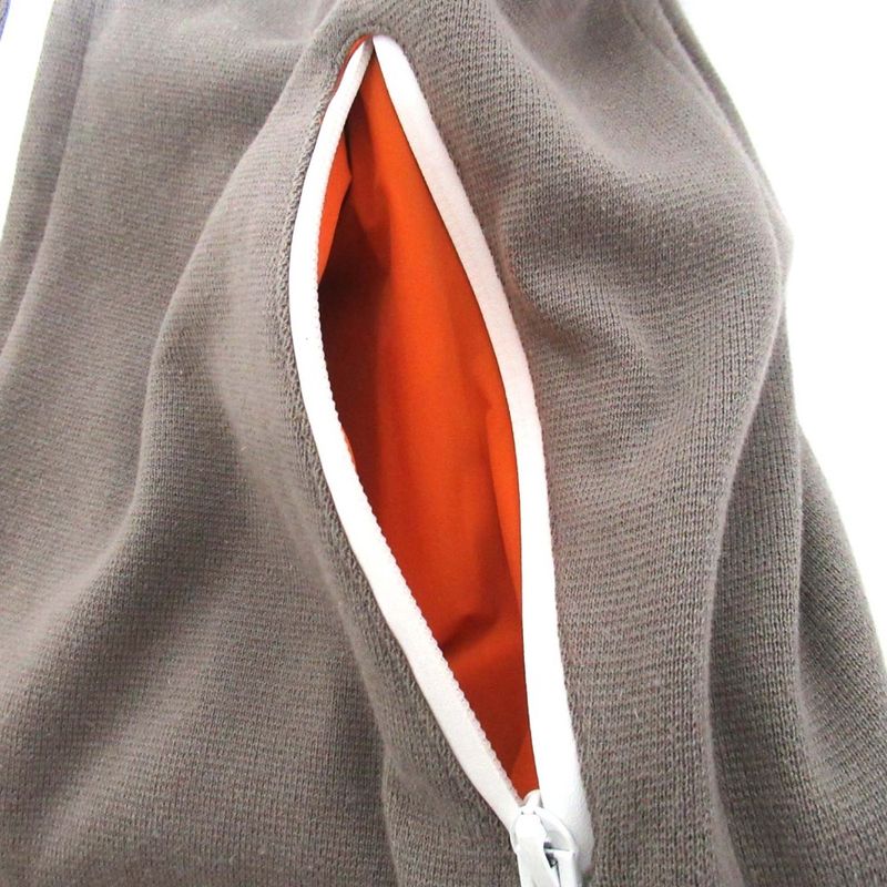 Hermes Cotton Cashmere Blend Zip Up Knit Hoodie Size S Gray Men's Used