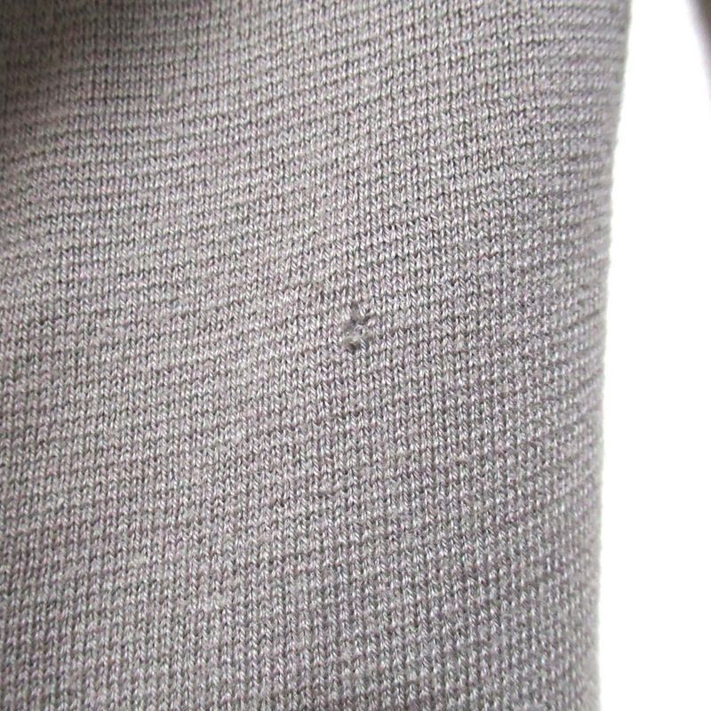 Hermes Cotton Cashmere Blend Zip Up Knit Hoodie Size S Gray Men's Used