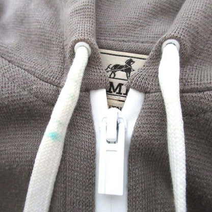 Hermes Cotton Cashmere Blend Zip Up Knit Hoodie Size S Gray Men's Used