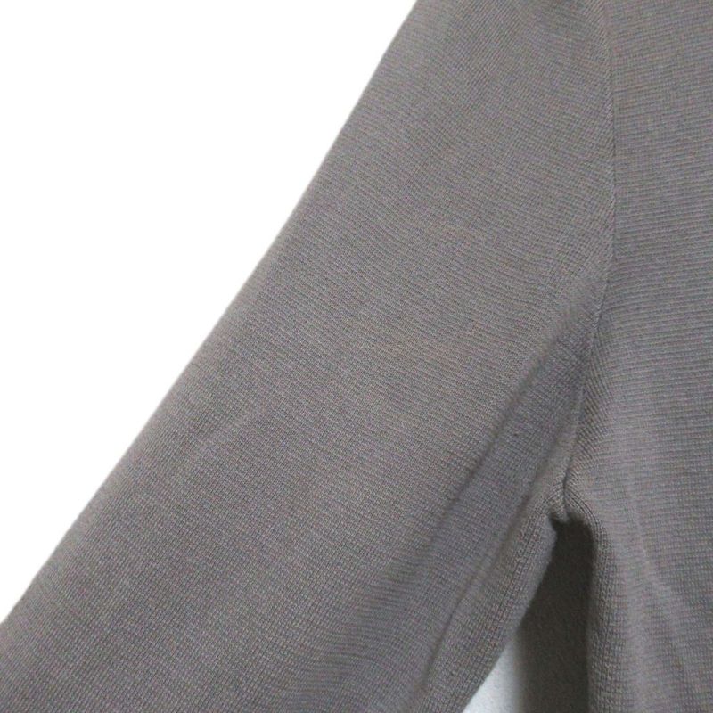 Hermes Cotton Cashmere Blend Zip Up Knit Hoodie Size S Gray Men's Used
