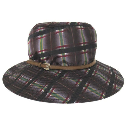 Prada Checked Nylon Bucket Hat Size M Purple Women's Used Used