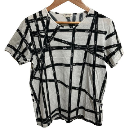 Hermes Margiela Period Bolduc Ribbon Print Short Sleeve Cut and Sewn T-Shirt XS
