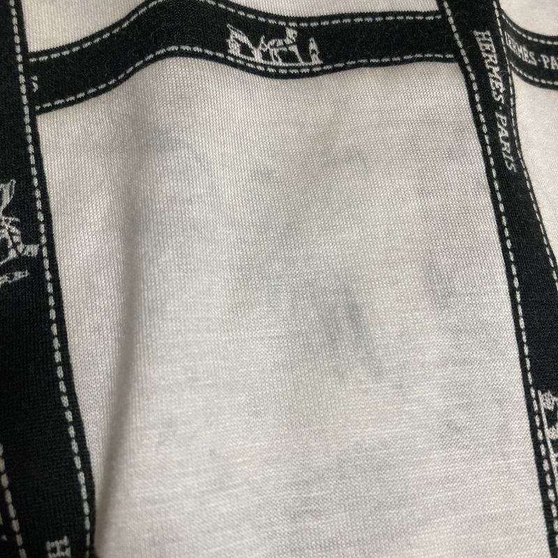 Hermes Margiela Period Bolduc Ribbon Print Short Sleeve Cut and Sewn T-Shirt XS