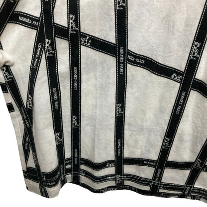 Hermes Margiela Period Bolduc Ribbon Print Short Sleeve Cut and Sewn T-Shirt XS