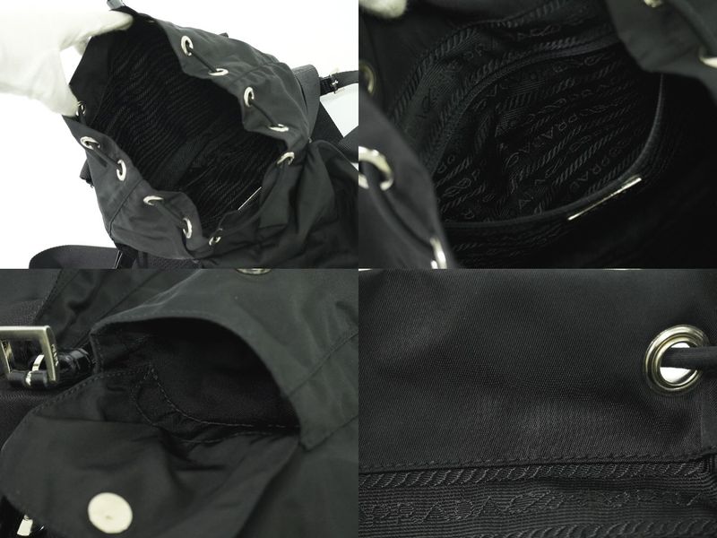 Authentic Prada Nylon Backpack Sac Backpack Black Bag Pre-owned [follow-up